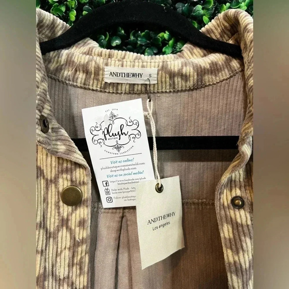 ANDTHEWHY leopard shacket - small NEW - Picture 4 of 8